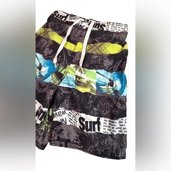 Joe Boxer Boys Surf Swim Trunks - Picture 3 of 6